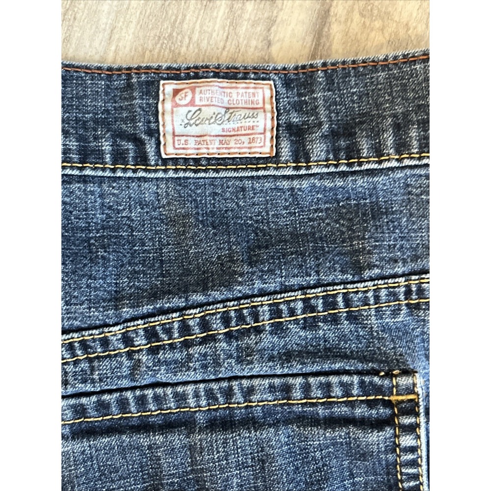 Levis Denim Skirt Womens 18 Dark Wash Long - Picture 5 of 6